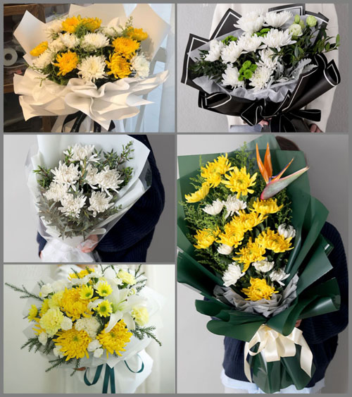 广东湛江市吴川市吴阳镇大坉村白事花束代送